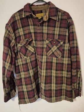 St.John's Bay Large Plaid Flannel Shirt